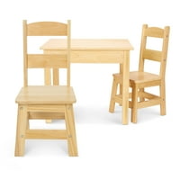 Мелиса и Дъг маса и столове от масивно дърво-леки довършителни мебели за стая за игри