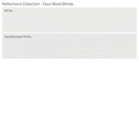 Колекция От Персонализирани Отражения, 2 Безжични Дървени Щори, Бял Пясък, 3 4 Ширина 72 Дължина