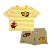 Дисни Цар Лъв бебе момче тениска и шорти, комплект Екипировка