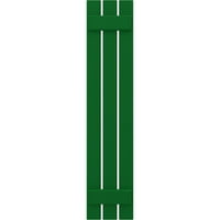 Екена мелница 1 2 в 66 х Америкрафт три борда екстериор реално Дърво Разстояние борда-н-Батен щори, Виридиан зелено