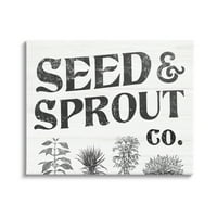 Ступел индустрии семена и кълнове антични растителни продукти градинарство Типография галерия за графично