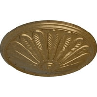 Екена Милуърк 1 2 од 1 2 П Бронте таван медальон, ръчно рисуван бледо злато