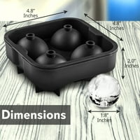 Нутрихеф НЦ4ИБС-Начало Кухня лед топка мухъл-кръг лед куб топка машина фризер тава