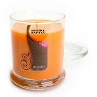 Свещ От Манго И Папая-Средно Оранжев Оз. Силно Ароматна Свещ За Буркан-Направена С Натурални Масла-Колекция