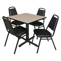 Регентски Каин квадратна маса за почивка със Стифиращи се столове за ресторанти