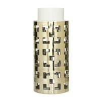 Космополитен 14 Златна керамична ваза със златни изрязани акценти