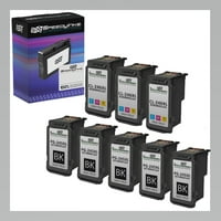 Remanufactured PG-245XL 8278B001AA CL-246XL 8280B001AA Set of for use in PIXMA MG2420, MG2520, iP2820, MG2924,