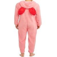 Коледна история Мъжки розово зайче пижама съюз костюм, размери с-2КСЛ, Мъжки пижами