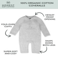 Честно бебе облекло бебе момче или момиче пол неутрален органичен памук център