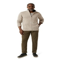 Мъже & големи мъже крайбрежни Пълен цип руно пуловер яке