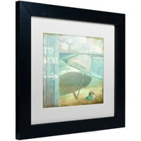 Търговска марка изобразително изкуство край морето платно изкуство по цвят Пекарна бял мат, черна рамка