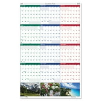 Къщата на Дулитъл Рециклирани земни пейзажи природна сцена реверсивен годишен стенен календар, 24