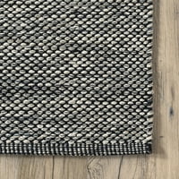 нулум Висневски ръчно тъкан килим бегач, 2 '6 6', сив