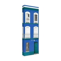 Изкуство, Произведено в Испания синя фасада на традиционна испанска сграда