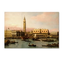 Търговски марки изобразително изкуство 'изглед на Двореца на херцога във Венеция' платно изкуство от Каналето