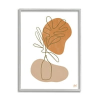 Ступел Индриес тропически растения линия рисуване абстрактни грубите Бохо форми, 20, дизайн от бреза и мастило