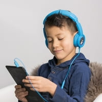 Слушалки за деца с микрофон, 85дб безопасно ограничение на силата на звука, Бутон за контрол на възпроизвеждането,