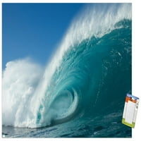 Сърфинг-Подвижен Вълна Стена Плакат, 22.375 34