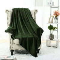 Уникални изгодни предложения микрофибърно плюшено одеяло за легло, двойно-ШЛ, зелено