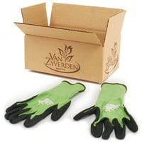 Ван Зиверден градинарски ръкавици ВЗ лого зелен оранжев чифт Многоцветен 1лб
