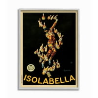 Ступел Начало Дéкор Изолабела реколта плакат напитка дизайн рамкирани стена изкуство от Марчело Дундович