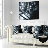 Дизайнарт 3Д Абстрактно Изкуство Черно бяло - абстрактна възглавница за хвърляне - 12х20