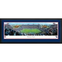 Тенеси титаните-Дворна линия на стадион Нисан-панорами на НФЛ Принт с луксозна рамка и Двойна подложка