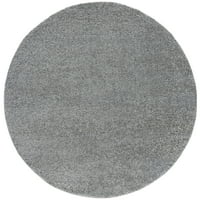 Шаг област килим дебели твърди тъмносиво закрит кръг лесен за почистване