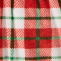 Момиче Празник Рудолф Реглан Дълъг ръкав Топ и Минки джогинг панталон, 2-парче пижама комплект