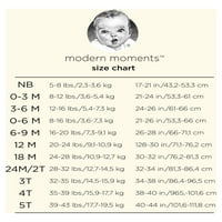 Модерни моменти от Гербер Бебе Момиче Жакард плетен гащеризон, размери 0 3М-24М
