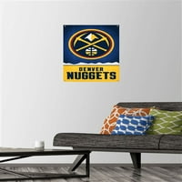Денвър Нъгетс - лого стена плакат с пуш щифтове, 14.725 22.375