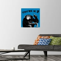 Шимпанзе-Ти си номер едно стена плакат с пуш щифтове, 14.725 22.375