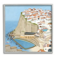 Ступел индустрии Португалия морско пристанище крайбрежен град пейзаж илюстрация, 12, проектиран от Карла
