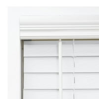 Ригъл Естейт, безжични дървени щори Фау, бял, 32.5 в 64Л