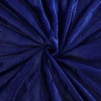 Уникални Сделки Шаги Фау Кожа Декоративно Одеяло Кралско Синьо Хвърляне