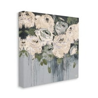 Ступел индустрии капе цветя сиво текстурирани живопис платно стена изкуство от Кей Лейк