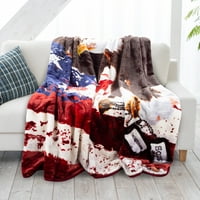 ЛБ одеяло-Извънгабаритни тъкани плюшени диван или мек комфорт легло декор с печатни дивата природа дизайн