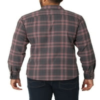 Вранглер® Мъжки Дълъг ръкав редовен годни четка фланелена риза, размери с-5КСЛ