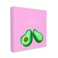 Ступел Индъстрис всичко, което исках авокадо Храна игра на думи платно стена изкуство от Натали Сайзмор