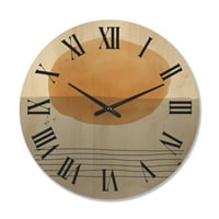Дизайнарт 'елементарни форми в минимални геометрични композиции' Модерен дървен стенен часовник