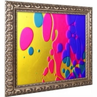 Търговска марка изобразително изкуство цветно забавление ИИ платно от Беата Чизовска Йънг, Златна орнаментирана