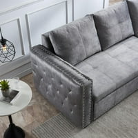 Секционен диван, Аукфа съхранение на тъкани секционен диван с разтегателно легло и двулицев шезлонг за хол-сив