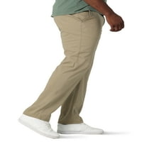Лий® Мъжки голям и висок екстремен комфорт плосък преден панталон