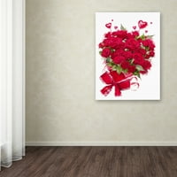 Марка изобразително изкуство' Свети Валентин рози ' платно изкуство от Студио Макнийл