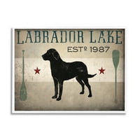 Ступел индустрии Лабрадор езеро Рустик куче гребна лодка гребла кабина знак, 11, дизайн от Райън Фаулър