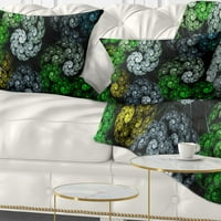 Дизайнарт ярки екзотични спирални Цветя-абстрактна възглавница за хвърляне-12х20