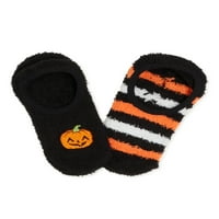 Начин да празнуват жените Хелоуин уютни тиква линейни Чорапи, 2-пакет