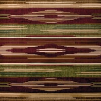 Обединени тъкачи Чарлийз Пембрук Лодж Бордо тъкани полипропилен област килим или бегач