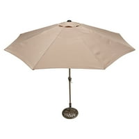 Начало стилове Флорален цвят тъмносиво трапезен комплект с чадър, 5бр